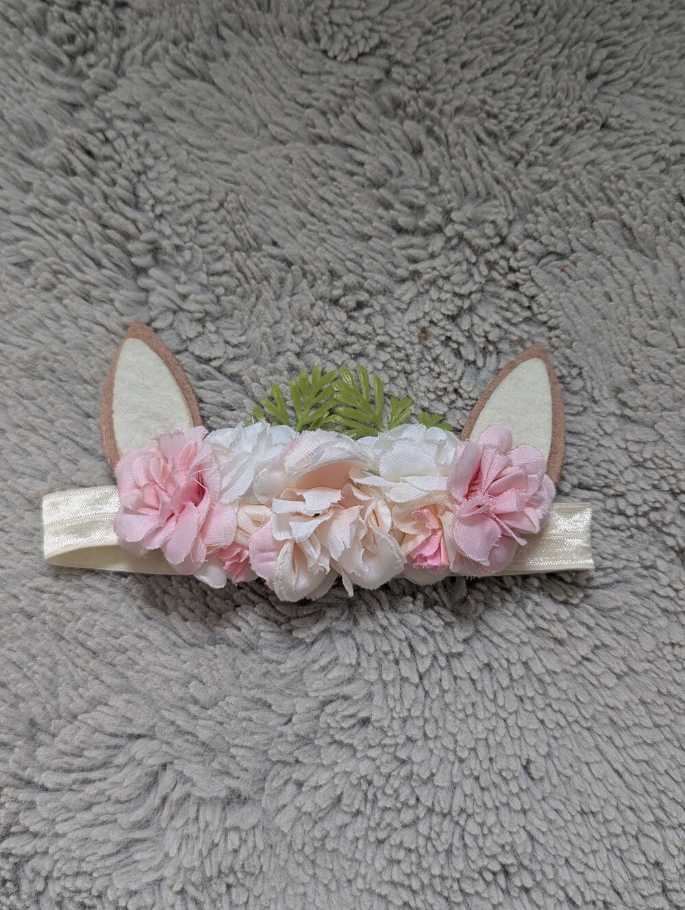 Baby Photography Prop Chicaboo Floral Deer Ears Woodland Headband | One Size